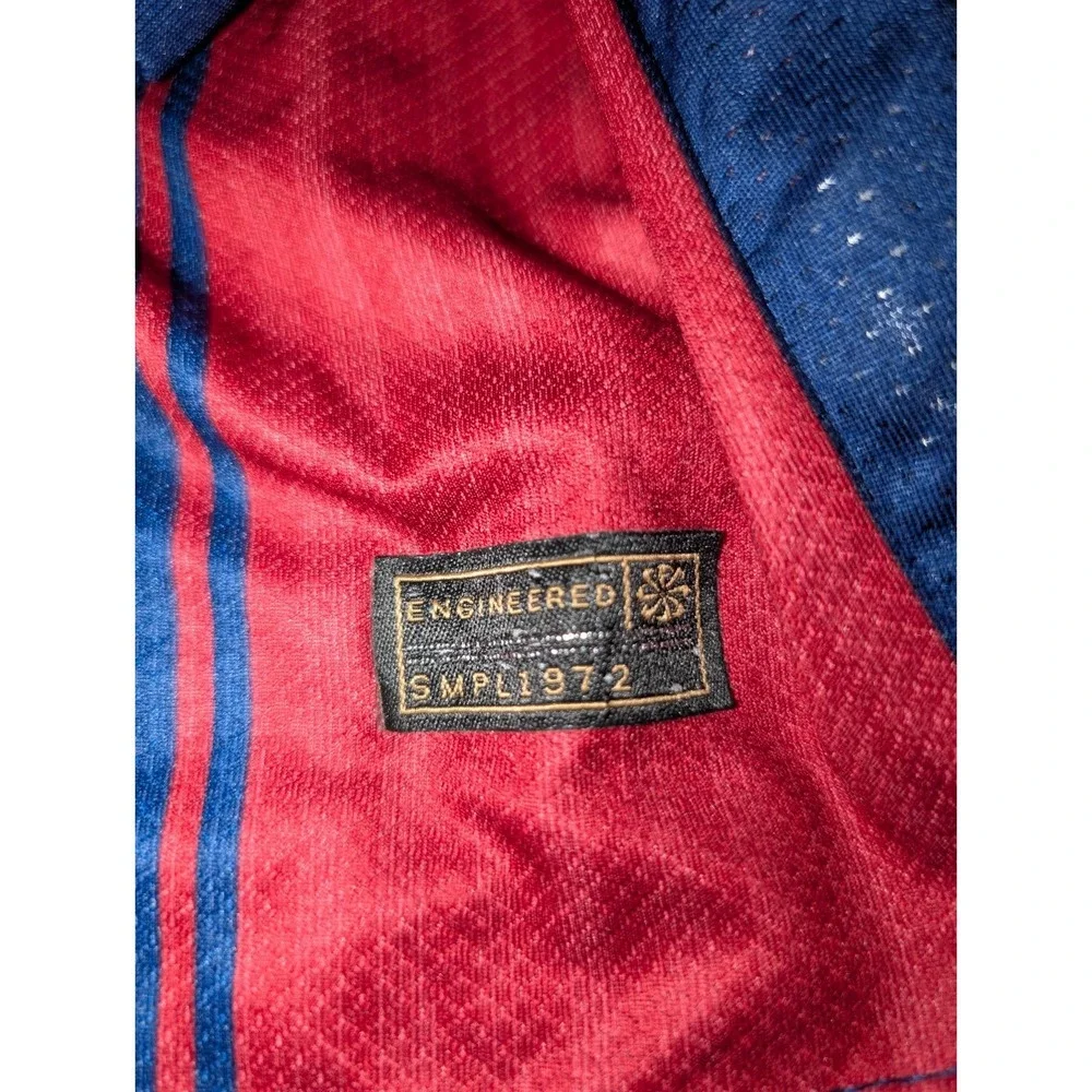 FC Barcelona Nike Long Sleeve Home Jersey with UEFA Foundation Patch Size XL